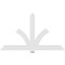 Ekena Millwork Redmond Architectural Grade PVC Gable Bracket, 84"W x 49"H x 2"D x 6"F, 14/12 Pitch GBP084X49X0206RED00 - alternate 2